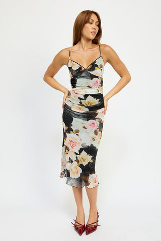 Midi Floral Dress