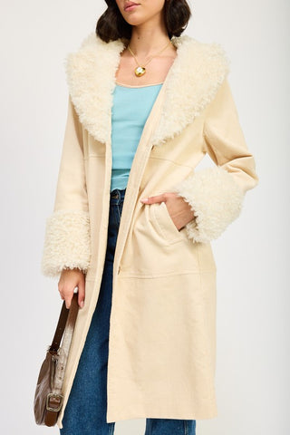 Ivory Corduroy Coat