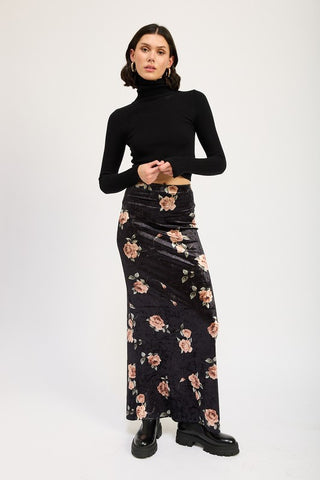 Floral Long Skirt