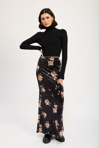 Floral Long Skirt