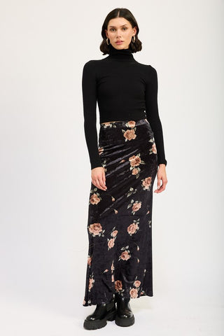 Floral Long Skirt