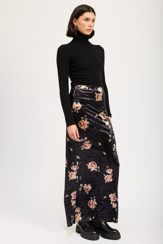 Floral Long Skirt