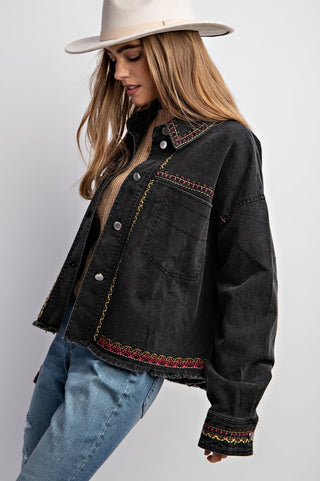 Cropped Shirt Jacket