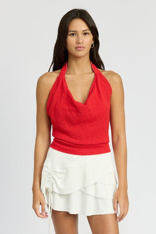 Backless Halter Top from Blouses collection you can buy now from Fashion And Icon online shop