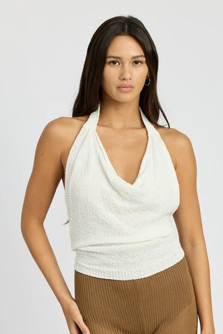 Backless Halter Top from Blouses collection you can buy now from Fashion And Icon online shop