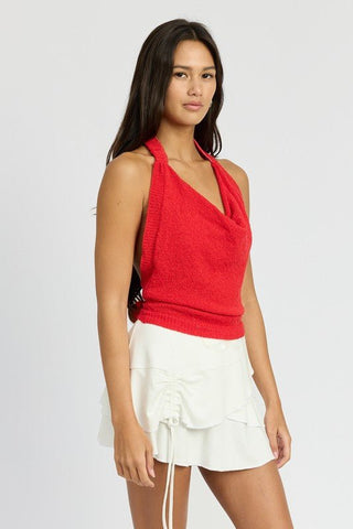 Backless Halter Top from Blouses collection you can buy now from Fashion And Icon online shop