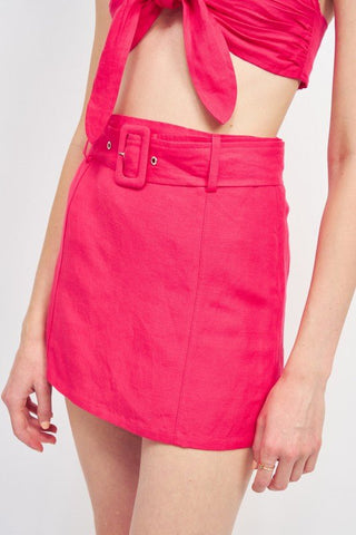 Belted Mini Skirt from Mini Skirts collection you can buy now from Fashion And Icon online shop