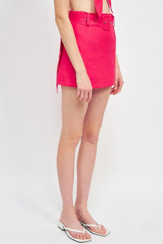 Belted Mini Skirt from Mini Skirts collection you can buy now from Fashion And Icon online shop