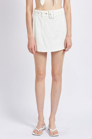 Belted Mini Skirt from Mini Skirts collection you can buy now from Fashion And Icon online shop