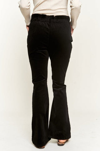 Black Corduroy Flare Pants from Flare Pants collection you can buy now from Fashion And Icon online shop