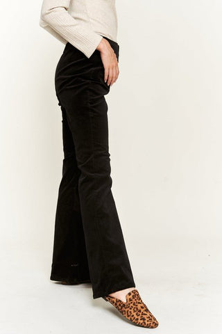 Black Corduroy Flare Pants from Flare Pants collection you can buy now from Fashion And Icon online shop