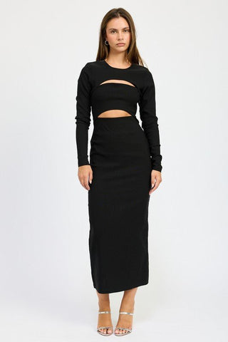 Black Cut Out Maxi Dress from Maxi Dresses collection you can buy now from Fashion And Icon online shop