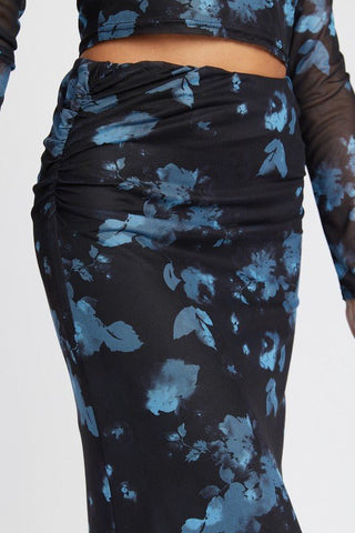 Black Floral Maxi Skirt from Maxi Skirts collection you can buy now from Fashion And Icon online shop