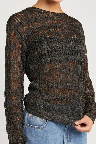 Black Sparkle Sweater from Sweaters collection you can buy now from Fashion And Icon online shop