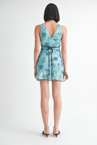 Blue Floral Mini Dress from Mini Dresses collection you can buy now from Fashion And Icon online shop