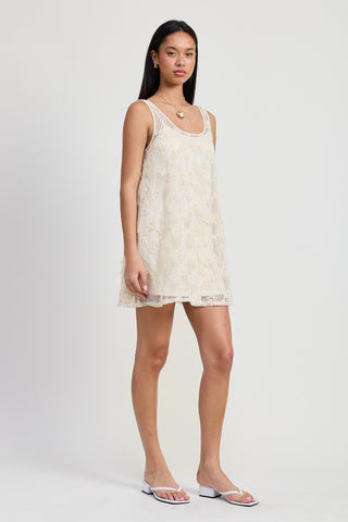 Boho Floral Crochet Mini Dress from Mini Dresses collection you can buy now from Fashion And Icon online shop