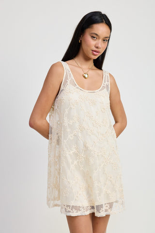 Boho Floral Crochet Mini Dress from Mini Dresses collection you can buy now from Fashion And Icon online shop