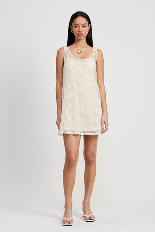 Boho Floral Crochet Mini Dress from Mini Dresses collection you can buy now from Fashion And Icon online shop