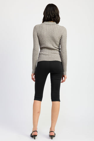 CABLE KNIT CARDIGAN TOP from Long Sleeve Top collection you can buy now from Fashion And Icon online shop