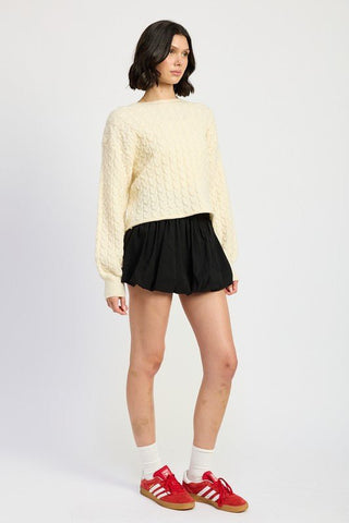 Cable Knit Sweater from Long Sleeve Top collection you can buy now from Fashion And Icon online shop