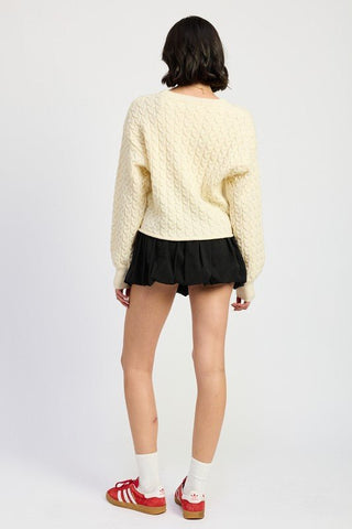 Cable Knit Sweater from Long Sleeve Top collection you can buy now from Fashion And Icon online shop