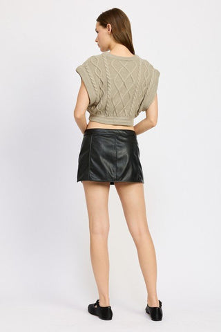 Cable Knit Vest Sweater from Knit Vests collection you can buy now from Fashion And Icon online shop