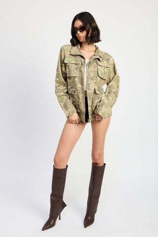 Camouflage Camo Jacket from Harrington Jacket collection you can buy now from Fashion And Icon online shop