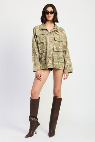 Camouflage Camo Jacket from Harrington Jacket collection you can buy now from Fashion And Icon online shop