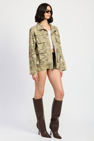 Camouflage Camo Jacket from Harrington Jacket collection you can buy now from Fashion And Icon online shop