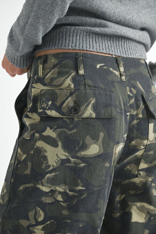 Camouflage Straight Leg Pants with Pockets from Straight Leg Pants collection you can buy now from Fashion And Icon online shop