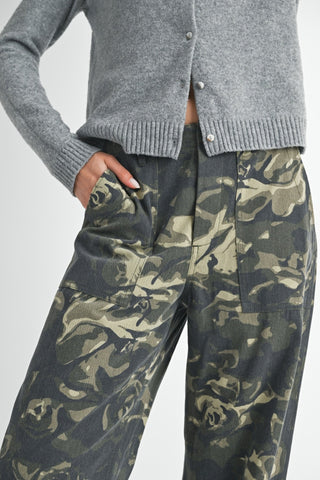 Camouflage Straight Leg Pants with Pockets from Straight Leg Pants collection you can buy now from Fashion And Icon online shop