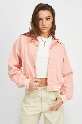 Collared Bomber Jacket from Bomber Jacket collection you can buy now from Fashion And Icon online shop