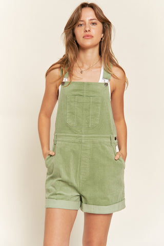 Corduroy Shorts Overalls with Adjustable Straps from Jumpsuits / Rompers collection you can buy now from Fashion And Icon online shop