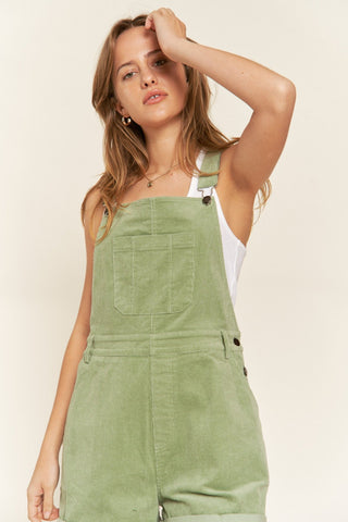 Corduroy Shorts Overalls with Adjustable Straps from Jumpsuits / Rompers collection you can buy now from Fashion And Icon online shop