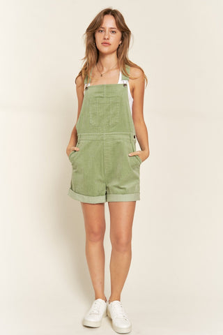 Corduroy Shorts Overalls with Adjustable Straps from Jumpsuits / Rompers collection you can buy now from Fashion And Icon online shop