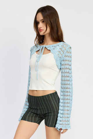 Crochet Bolero Shrug from Knit Tops collection you can buy now from Fashion And Icon online shop