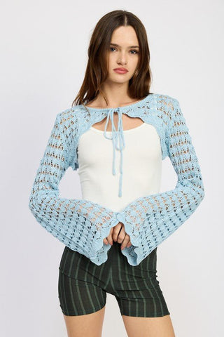 Crochet Bolero Shrug from Knit Tops collection you can buy now from Fashion And Icon online shop