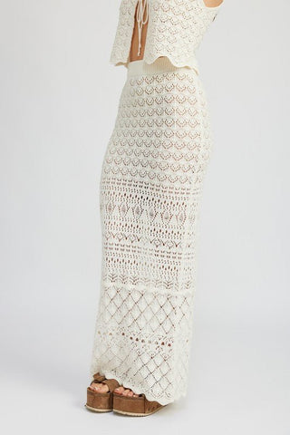 Crochet Maxi Skirt from Maxi Skirts collection you can buy now from Fashion And Icon online shop