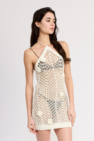 Crochet Mini Dress from Mini Dresses collection you can buy now from Fashion And Icon online shop