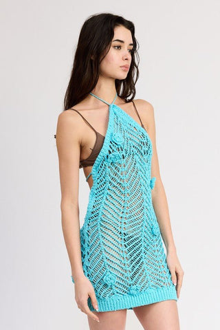 Crochet Mini Dress from Mini Dresses collection you can buy now from Fashion And Icon online shop