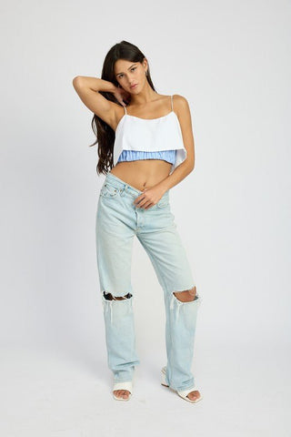 Cropped Cami Top from Crop Tops collection you can buy now from Fashion And Icon online shop