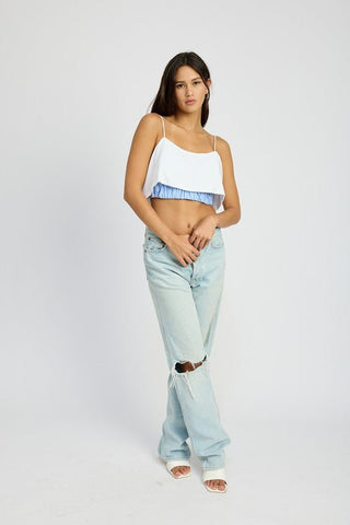 Cropped Cami Top from Crop Tops collection you can buy now from Fashion And Icon online shop