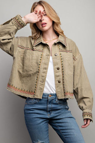 Cropped Shirt Jacket from Overshirts collection you can buy now from Fashion And Icon online shop