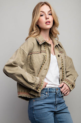 Cropped Shirt Jacket from Overshirts collection you can buy now from Fashion And Icon online shop