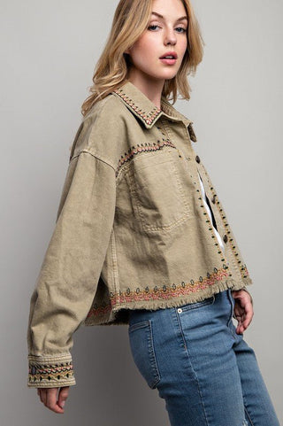 Cropped Shirt Jacket from Overshirts collection you can buy now from Fashion And Icon online shop