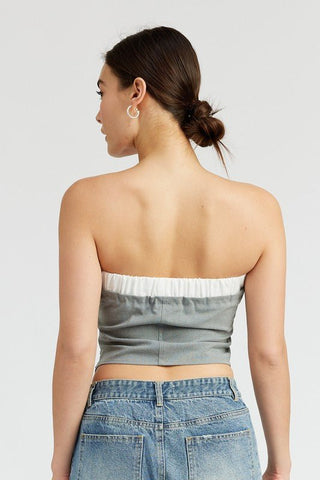 Cropped Tube Top from Crop Tops collection you can buy now from Fashion And Icon online shop