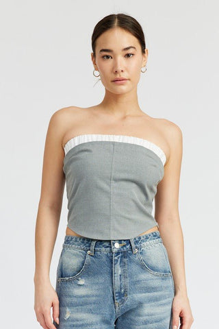 Cropped Tube Top from Crop Tops collection you can buy now from Fashion And Icon online shop