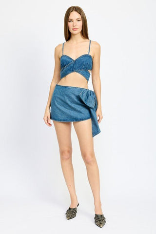 Denim Crop Top from Crop Tops collection you can buy now from Fashion And Icon online shop