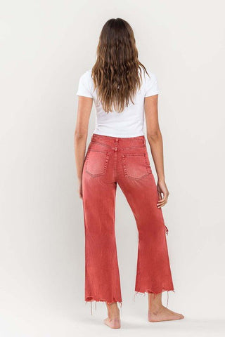 Distressed Crop Flare Jeans from Flare Jeans collection you can buy now from Fashion And Icon online shop