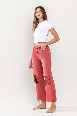 Distressed Crop Flare Jeans from Flare Jeans collection you can buy now from Fashion And Icon online shop